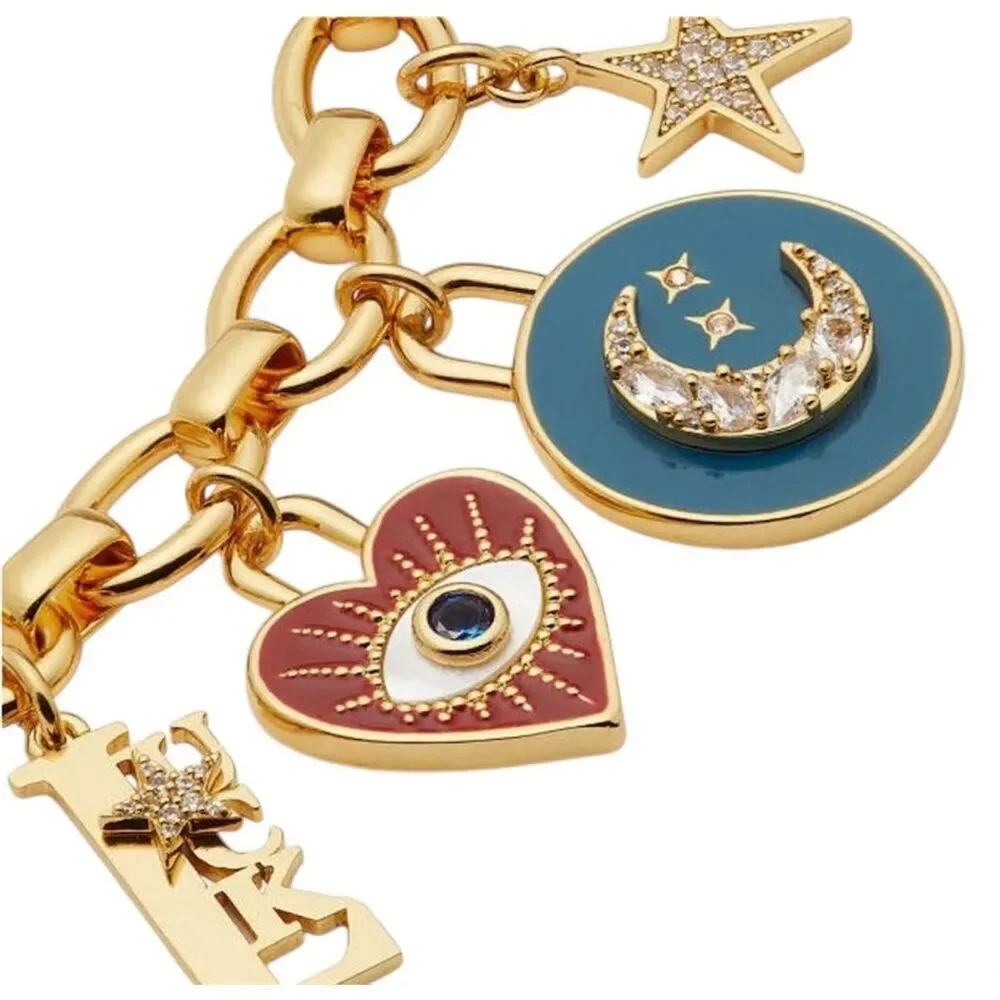 Kate Spade NWT Like Magic charm bracelet RARE evil eye - Picture 2 of 11